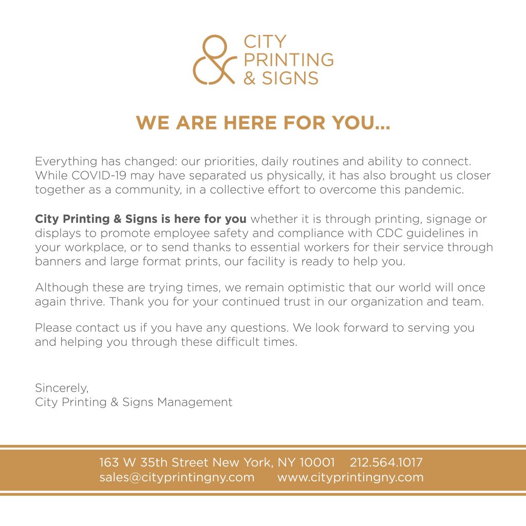 City Printing &amp; Signs